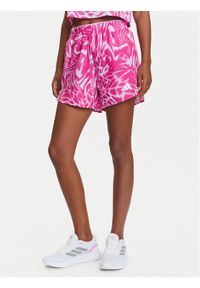 Adidas - adidas Szorty sportowe Train Essentials Allover Print Workout JE8692 Fioletowy Regular Fit. Kolor: fioletowy. Materiał: syntetyk. Wzór: nadruk