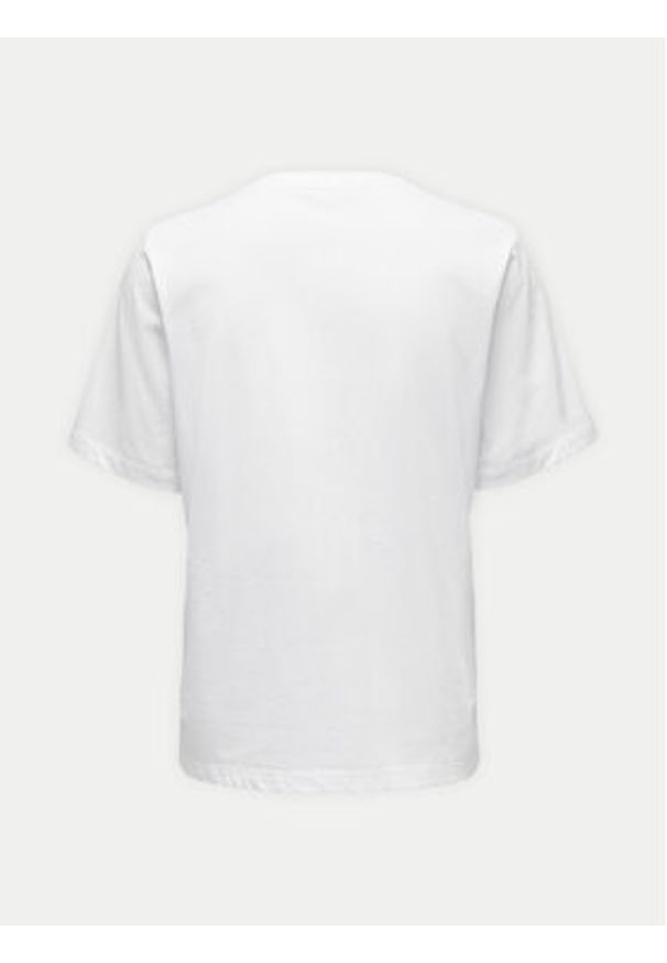 only - ONLY T-Shirt 15270390 Biały Regular Fit. Kolor: biały. Materiał: bawełna