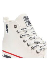 Big-Star - Białe Trampki Big Star Damskie Ocieplane Buty. Kolor: biały. Materiał: skóra ekologiczna, futro, syntetyk. Szerokość cholewki: normalna. Sezon: zima, jesień. Styl: sportowy #5