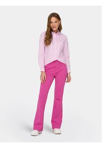 only - ONLY Spodnie materiałowe Peach 15298660 Różowy Flared Fit. Kolor: różowy. Materiał: syntetyk