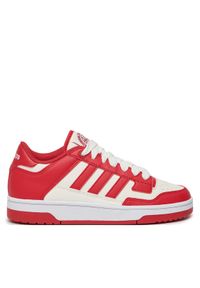 Adidas - adidas Sneakersy Rapid Court Low JR0164 Czerwony. Kolor: czerwony. Materiał: skóra