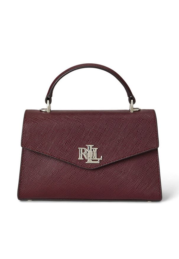 Lauren Ralph Lauren - LAUREN RALPH LAUREN Torebka 431966765010 Bordowy. Kolor: czerwony. Materiał: skórzane