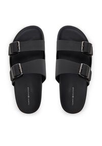 TOMMY HILFIGER - Tommy Hilfiger Klapki FM0FM05414 Czarny. Kolor: czarny. Materiał: skóra