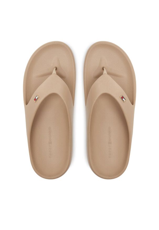 TOMMY HILFIGER - Tommy Hilfiger Japonki Th Comfort Beach Sandal FW0FW08522 Beżowy. Kolor: beżowy