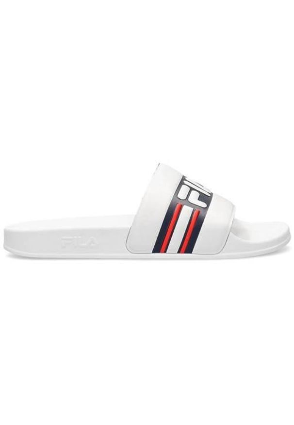 Klapki męskie Fila Oceano Slipper. Zapięcie: bez zapięcia. Kolor: biały. Materiał: syntetyk, materiał. Sport: turystyka piesza