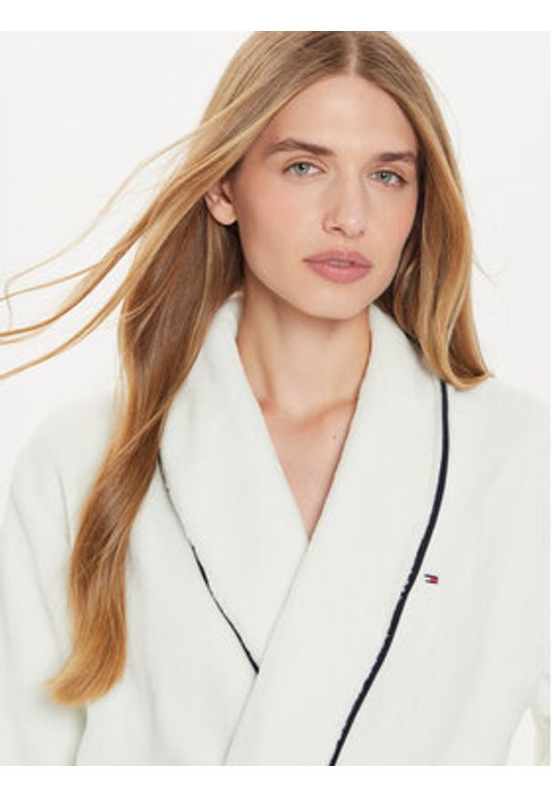 TOMMY HILFIGER - Tommy Hilfiger Szlafrok UW0UW05561 Biały. Kolor: biały. Materiał: syntetyk