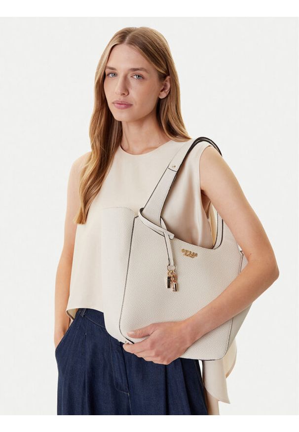 Guess Torebka Calista HWBG73 34220 Biały. Kolor: biały. Materiał: skórzane