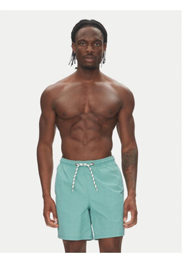 Blend Szorty kąpielowe 20718324 Zielony Regular Fit. Kolor: zielony. Materiał: syntetyk