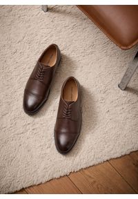 Pako Lorente - PAKO LORENTE – Brązowe eleganckie buty męskie. Kolor: brązowy, czarny. Materiał: skóra. Styl: elegancki #7