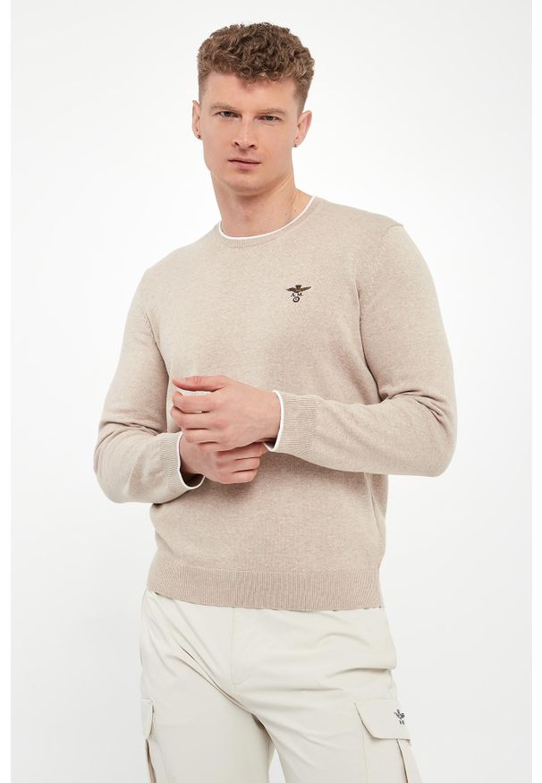 Aeronautica Militare - Sweter męski z logo AERONAUTICA MILITARE