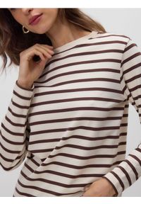 Reserved - Longsleeve z merceryzowanej bawełny - brązowy. Kolor: brązowy. Materiał: bawełna. Długość rękawa: długi rękaw #1