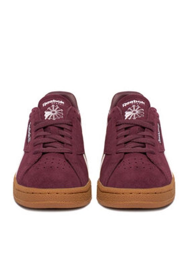 Reebok Sneakersy EO-CLUB C GROUNDS UK 100229523 Bordowy. Kolor: czerwony. Materiał: skóra, zamsz. Model: Reebok Club