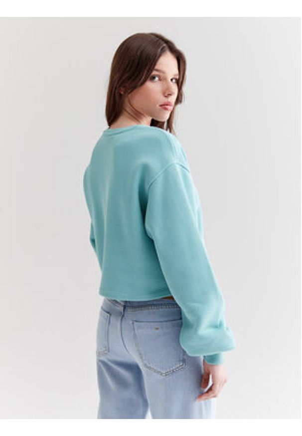 Americanos Bluza Utah Niebieski Cropped Fit. Kolor: niebieski. Materiał: bawełna