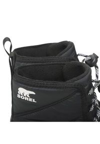 sorel - Sorel Śniegowce Youth Whitney II Short Lace Up NC3903-010 Czarny. Kolor: czarny. Materiał: materiał #2