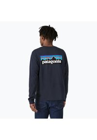 Longsleeve męski Patagonia P-6 Logo Responsibili. Kolor: niebieski. Długość rękawa: długi rękaw