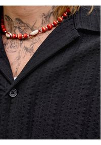 Jack & Jones Komplet koszula i szorty materiałowe Tyson 12297649 Czarny Relaxed Fit. Kolor: czarny. Materiał: bawełna #4