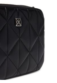 Calvin Klein Torebka Quilted Double Zip Camera Bag LV04F3328G Czarny. Kolor: czarny. Materiał: skórzane #5