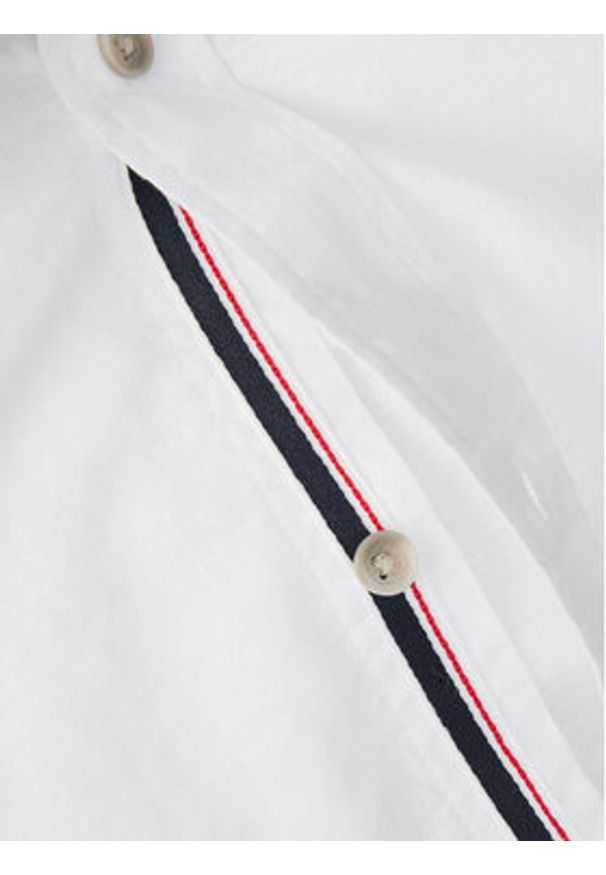 Jack & Jones Koszula Henry 12289197 Biały Regular Fit. Kolor: biały. Materiał: bawełna