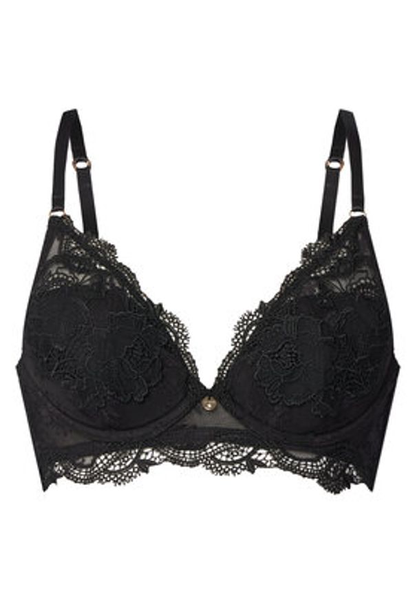 Guess Biustonosz z fiszbiną O5YC03 KCVX0 Czarny. Kolor: czarny. Materiał: syntetyk