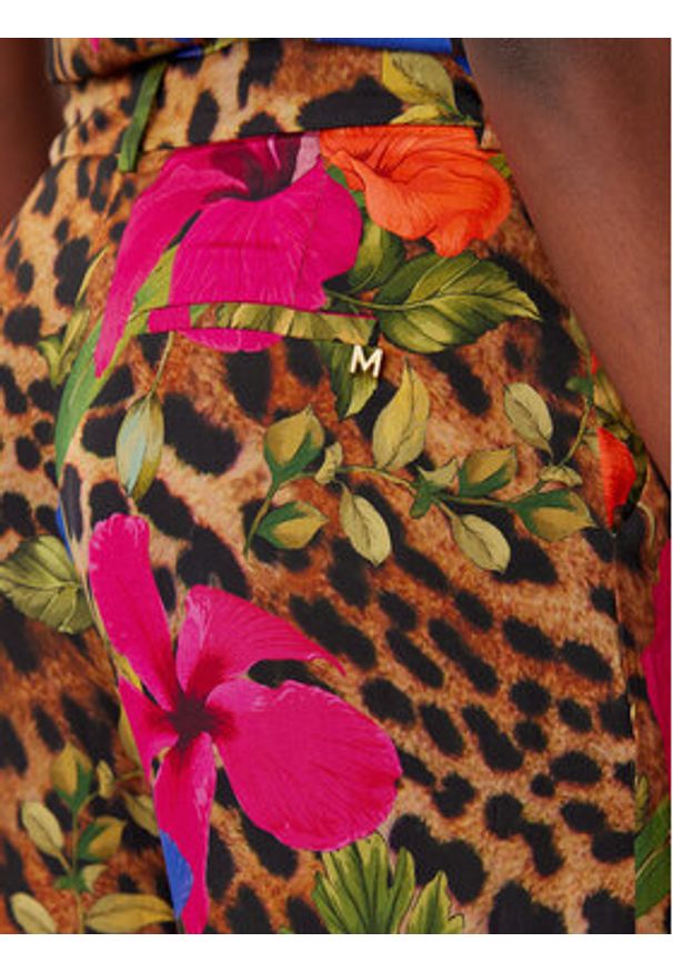 LOLA CASADEMUNT Spodnie palazzo MS2514015 Kolorowy Wide Leg. Materiał: wiskoza. Wzór: kolorowy