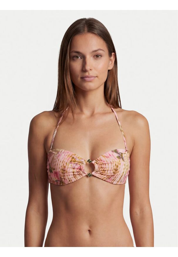 Guess Góra od bikini E6GJ38 MC04R Różowy. Kolor: różowy. Materiał: syntetyk