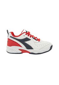 Buty do tenisa dziecięce Diadora S.Challenge 5 SL JR.. Kolor: biały, czerwony, wielokolorowy, niebieski. Sport: tenis