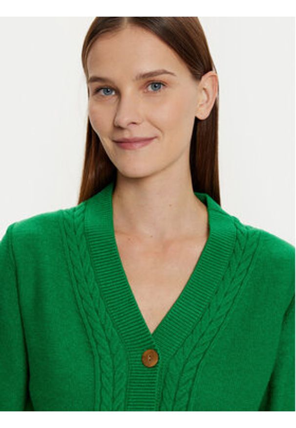 Tatuum Kardigan Lilac 1 T2421.982B Zielony Regular Fit. Kolor: zielony. Materiał: wiskoza, syntetyk