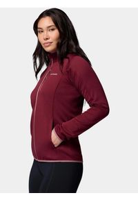 columbia - Sweter Damski Columbia Essential Hike Grid. Kolor: czerwony. Materiał: polar. Sport: turystyka piesza #2