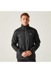 Regatta - Kurtka turystyczna męska Lyle IV przeciwdeszczowa. Kolor: czarny. Sport: turystyka piesza #1