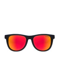 Okulary przeciwsłoneczne unisex OPC LIFESTYLE IBIZA Matt Black Red Revo + etui. Kolor: czerwony, czarny, wielokolorowy