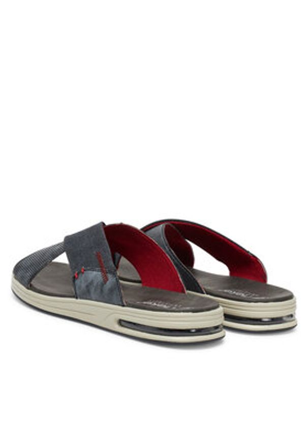 Rieker Klapki 29086-15 Granatowy. Kolor: niebieski. Materiał: syntetyk, materiał