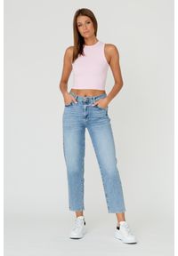 7 FOR ALL MANKIND Błękitne jeansy damskie MALIA LUXE VINTAGE MUST. Kolor: niebieski. Styl: vintage #6