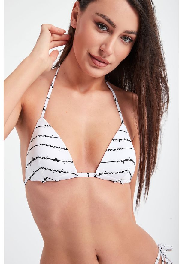 Emporio Armani Swimwear - Strój kąpielowy EMPORIO ARMANI SWIMWEAR. Wzór: napisy, paski