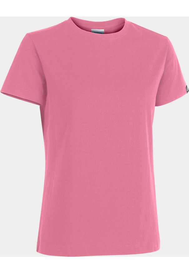 Koszulka damska Joma Desert Sleeve – 100% bawełna, okrągły dekolt. Kolor: różowy. Materiał: bawełna. Sport: joga i pilates, piłka nożna