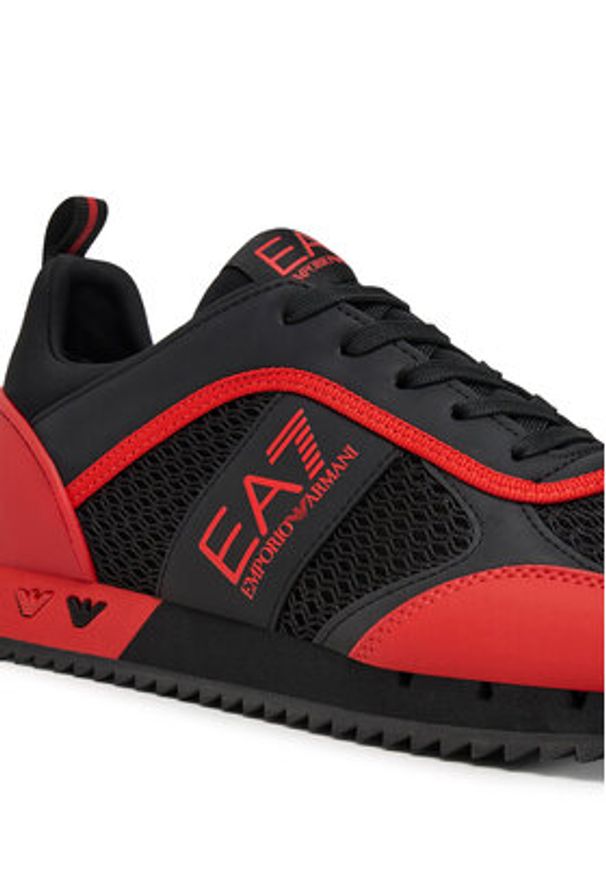 EA7 Emporio Armani Sneakersy 7X000334 AF18610 MZ330 Czarny. Kolor: czarny. Materiał: materiał