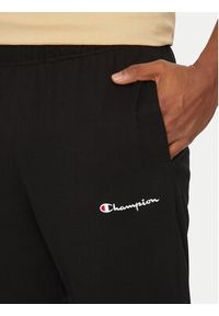 Champion Spodnie dresowe 220305 Czarny Straight Fit. Kolor: czarny. Materiał: bawełna