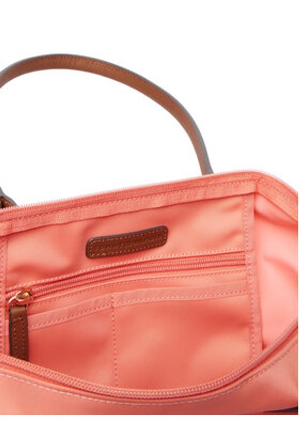 TOMMY HILFIGER - Tommy Hilfiger Torebka Popette Tote AW0AW17711 Koralowy. Kolor: pomarańczowy