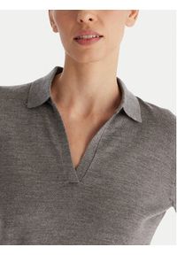 Calvin Klein Sweter LV044A305G Szary Regular Fit. Kolor: szary. Materiał: syntetyk #5