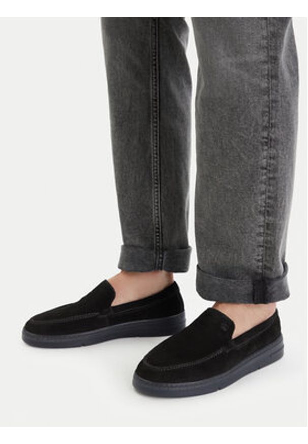 G-Star RAW - G-Star Raw Półbuty EO-JUMBO-01 MI08 Czarny. Kolor: czarny. Materiał: zamsz, skóra