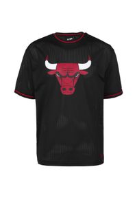 New Era - Koszulka z krótkim rękawem Chicago Bulls Mesh Logo. Kolor: czarny. Materiał: mesh. Długość rękawa: krótki rękaw. Długość: krótkie