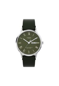 Timex Zegarek Waterbury Classic TW2W50500 Zielony. Kolor: zielony. Materiał: skóra #1