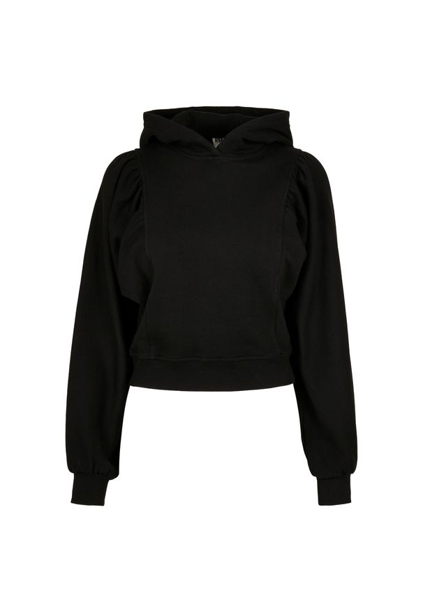 Bluza damska z kapturem Urban Classics Organic Gathering Batwing. Typ kołnierza: kaptur. Kolor: czarny