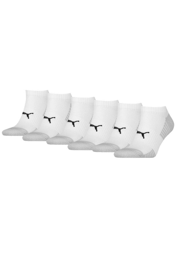 Skarpety Puma Sport Sneaker Amortyzowane, 6-pak, białe. Kolor: biały. Materiał: elastan, poliester, poliamid. Sport: turystyka piesza
