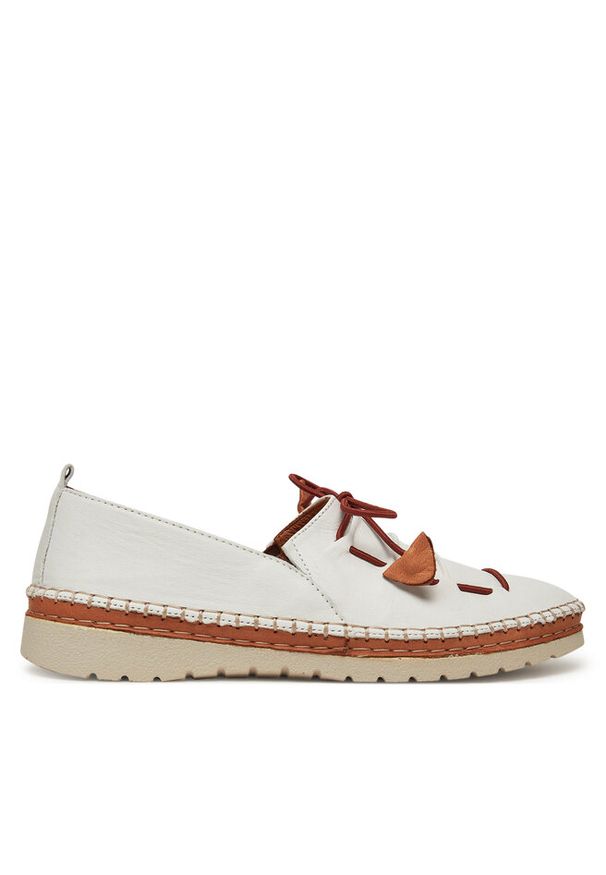 Półbuty Manitu. Kolor: biały