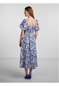 YAS Sukienka codzienna 26029641 Niebieski Regular Fit. Okazja: na co dzień. Kolor: niebieski. Materiał: syntetyk. Typ sukienki: proste. Styl: casual #3