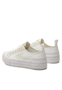 Calvin Klein Jeans Tenisówki Bold Vulc Flatf Low Lace Mix Mtl YW0YW01465 Écru. Materiał: materiał #4