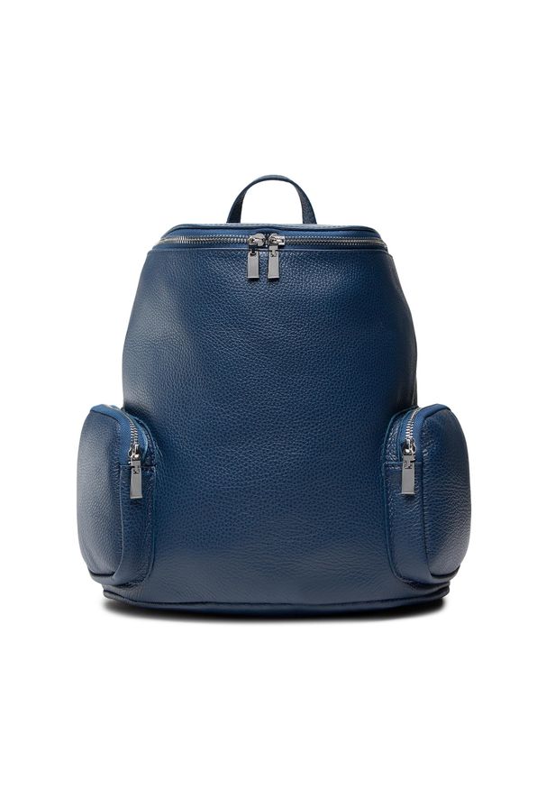 Plecak Creole K11253 Ciemny Niebieski. Kolor: niebieski. Materiał: skóra