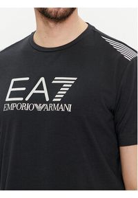 EA7 Emporio Armani T-Shirt 3DPT29 PJULZ 1578 Granatowy Regular Fit. Kolor: niebieski. Materiał: syntetyk