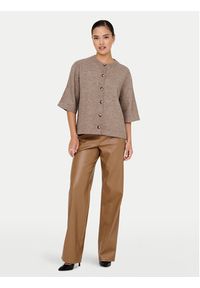 only - ONLY Kardigan Camilla 15348772 Brązowy Regular Fit. Kolor: brązowy. Materiał: syntetyk #6