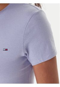 Tommy Jeans T-Shirt DW0DW20459 Niebieski Slim Fit. Kolor: niebieski. Materiał: bawełna #3